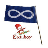 Small Blue Métis Flag Petit Drapeau Métis Bleu