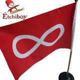 Small Red Métis Flag Petit Drapeau Métis Rouge