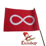 Small Red Métis Flag Petit Drapeau Métis Rouge
