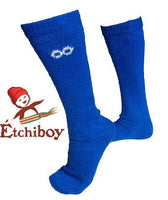 Socks Bas Alpaca Wool Laine Alpaga Blue Bleu One Size Fits All