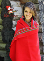 Québec Blanket Shawl Alpaca Couverte Châle Alpaga